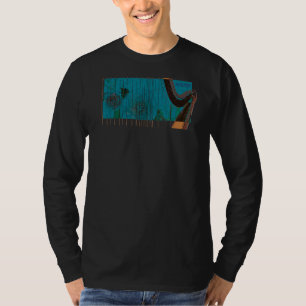 Harpist Musical Harp String Instrument Women Men B T-Shirt