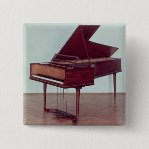 Harpsichord belonging to Ludwig van Beethoven 15 Cm Square Badge