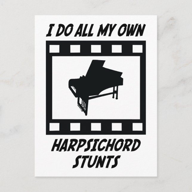 Harpsichord Stunts Postcard (Front)