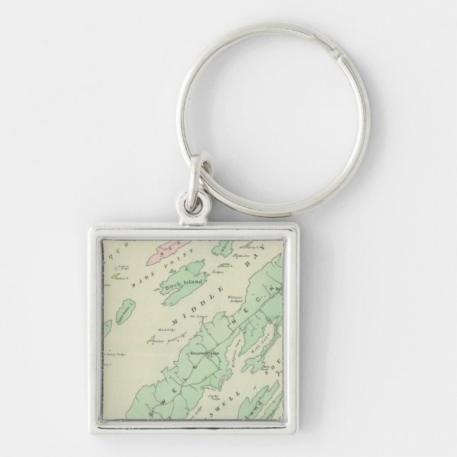 Harpswell, adjacent islands key ring (Front)