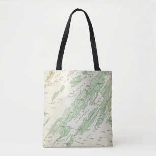 Harpswell, adjacent islands tote bag