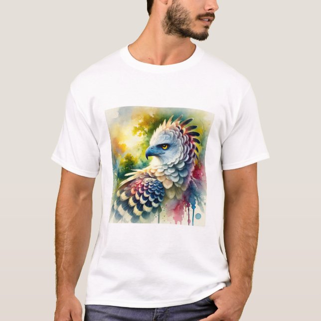 Harpy Eagle 240824AREF108 - Watercolor T-Shirt (Front)