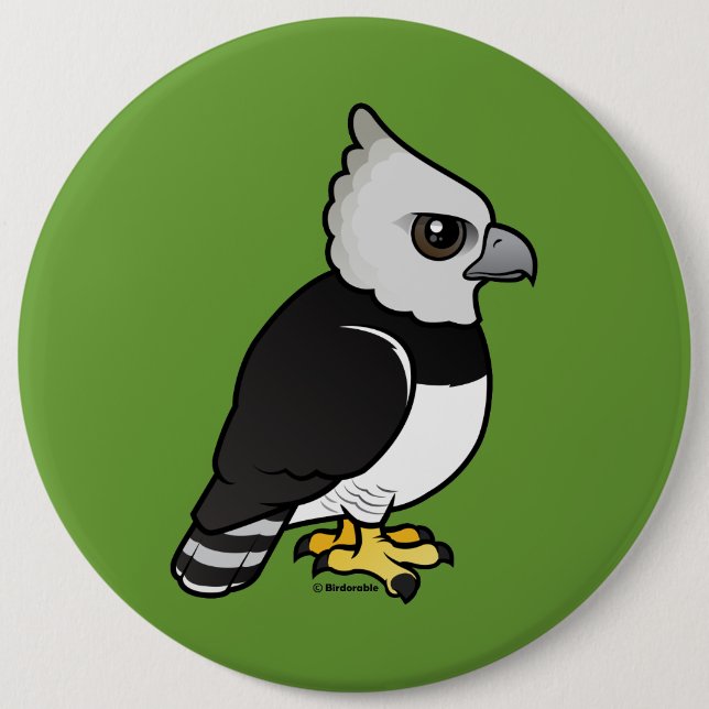 Harpy Eagle 6 Cm Round Badge (Front)