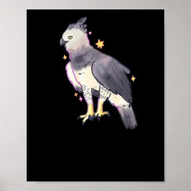 Harpy Eagle Art Sticker  Poster (Front)