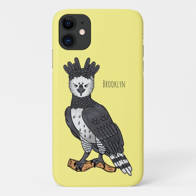 Harpy eagle cartoon illustration  Case-Mate iPhone case (Back)