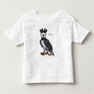 Harpy eagle cartoon illustration  toddler T-Shirt