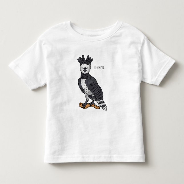 Harpy eagle cartoon illustration  toddler T-Shirt (Front)