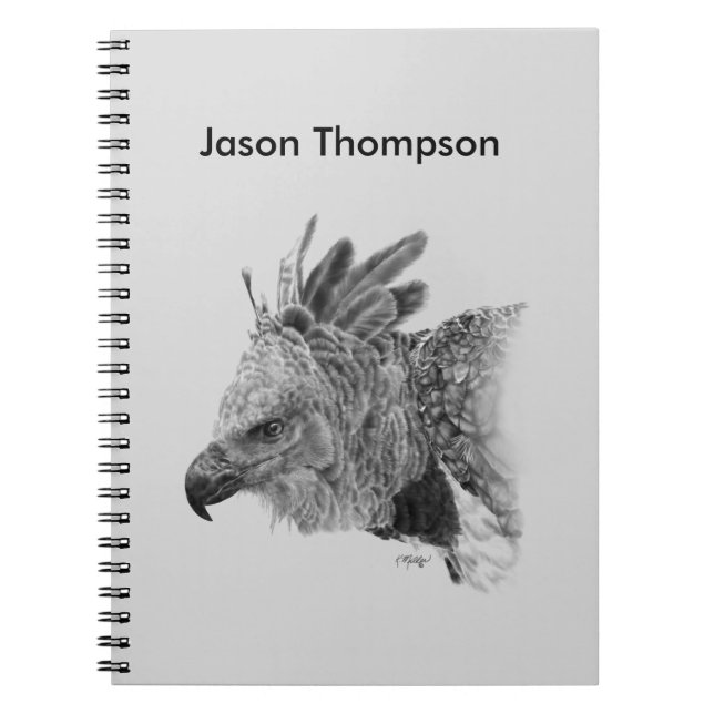 Harpy Eagle Drawing Notebook (Front)