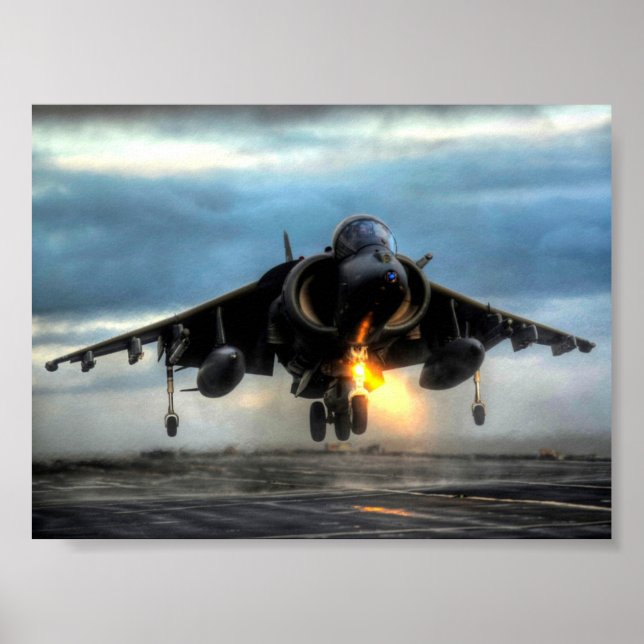 HARRIER AIRCRAFT POSTER (Front)