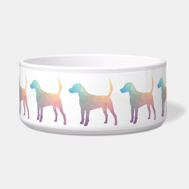 Harrier Beagle Hound Dog Geometric Silhouette (Front)