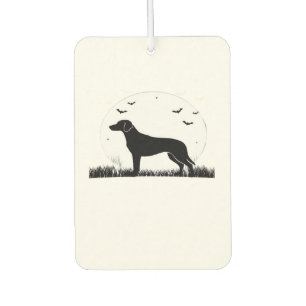 Harrier Dog � Halloween Moon Silhouette Classic T- Car Air Freshener
