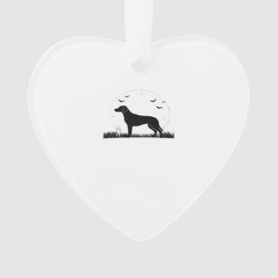 Harrier Dog � Halloween Moon Silhouette Classic T- Ornament