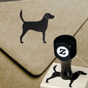 Harrier Dog Silhouette Rubber Stamp