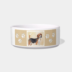 Harrier Painting - Cute Original Dog Art Bowl