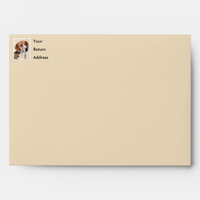Harrier Painting - Cute Original Dog Art Envelope (Front)