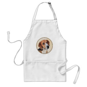 Harrier Painting - Cute Original Dog Art Standard Apron