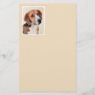 Harrier Painting - Cute Original Dog Art Stationery