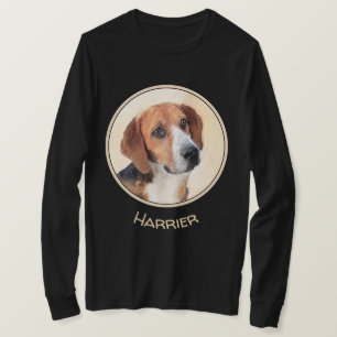 Harrier Painting - Cute Original Dog Art T-Shirt