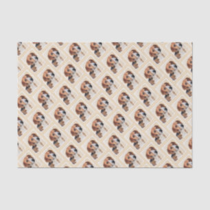 Harrier Painting - Cute Original Dog Art Tissue Paper