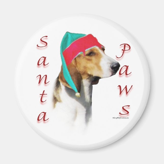 Harrier Santa Paws Magnet (Front)
