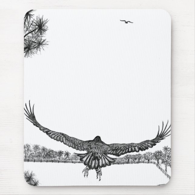 HARRIET +  M - E18 FLYS TO E17 WAIT FOR ME MOUSE PAD (Front)