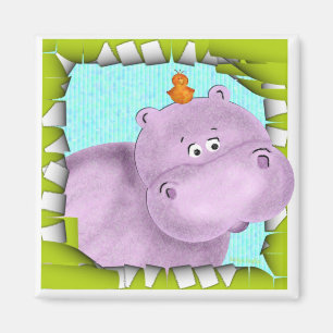 Harriet The Hippo Magnet
