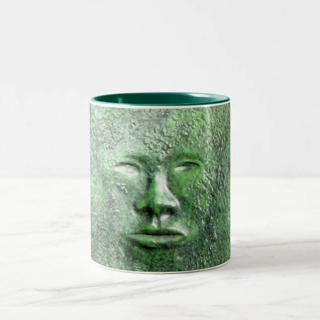 Harriet Tubman Abstract Green Ceramic Mug (Center)