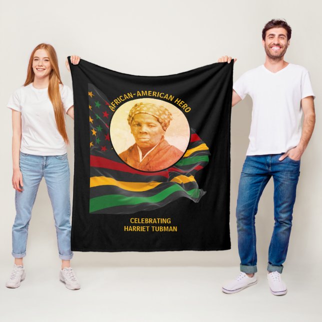 HARRIET TUBMAN African American Hero BLACK HISTORY Fleece Blanket (In Situ)