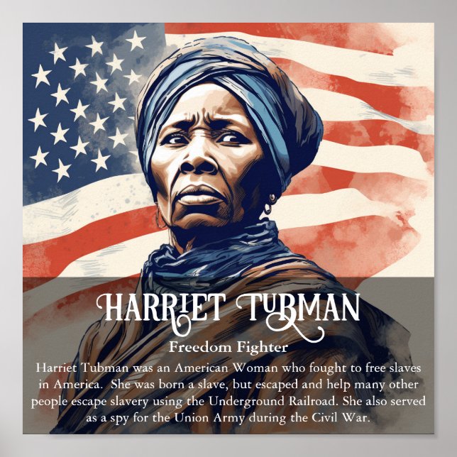 Harriet Tubman Black History Month Classroom Poster (Front)