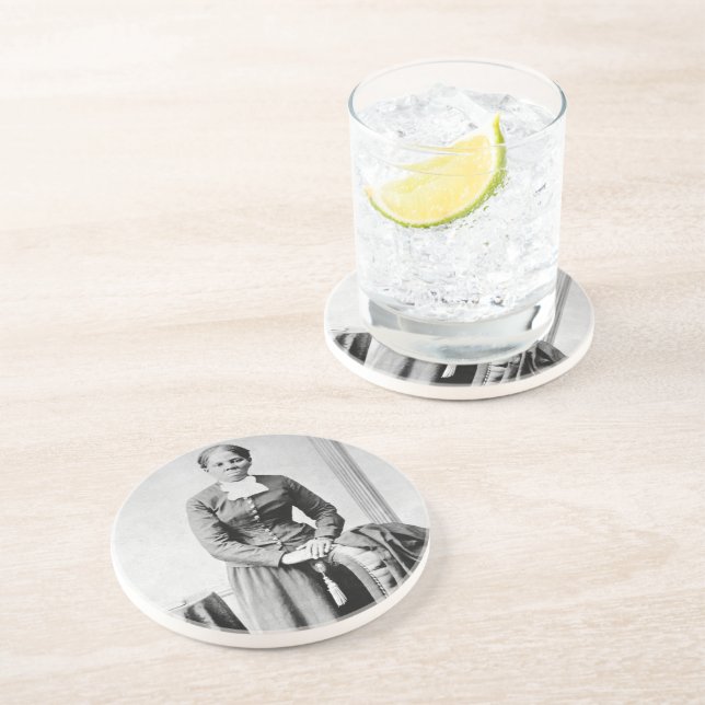 Harriet Tubman Conductor Underground Railroad Coaster (Side)