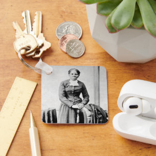 Harriet Tubman Conductor Underground Railroad Key Ring