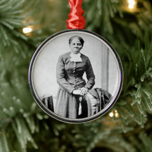 Harriet Tubman Conductor Underground Railroad Metal Ornament