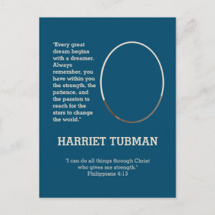 HARRIET TUBMAN Dreamer Quote BHM Postcard