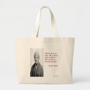 Harriet Tubman "Liberty Or Death" Quote Gifts Large Tote Bag