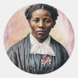 Harriet Tubman Original Art Classic Round Sticker