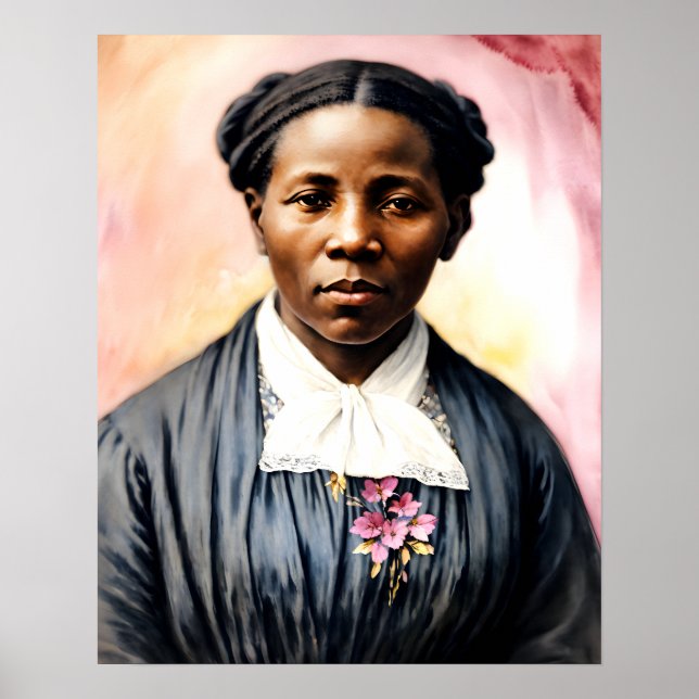 Harriet Tubman Original Portrait Art Poster (Front)