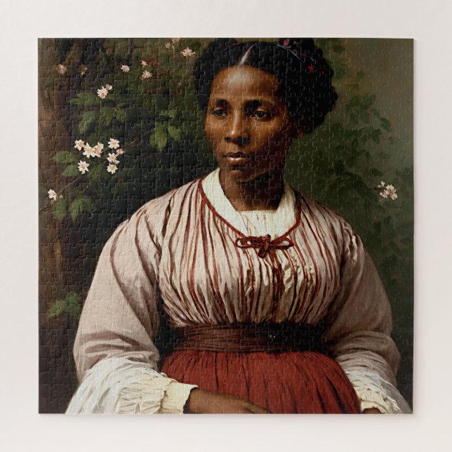 Harriet Tubman Portrait Painting Art Jigsaw Puzzle (Vertical)