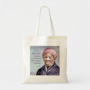 Harriet Tubman & Quote Ecofriendly Budget Tote Bag
