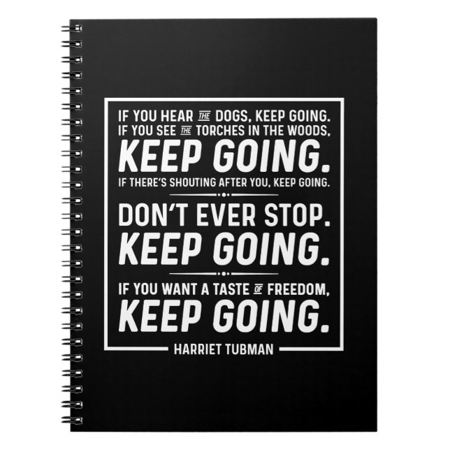 Harriet Tubman Quote Notebook (Front)