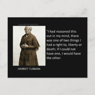 Harriet Tubman Quote Postcard