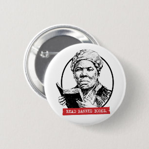 Harriet Tubman Reads Banned Books 6 Cm Round Badge