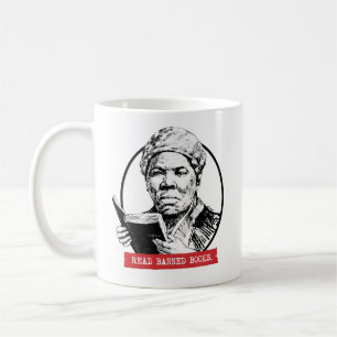 Harriet Tubman Reads Banned Books Coffee Mug