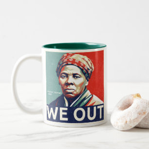 Harriet Tubman We Out Freedom Historic Portrait Two-Tone Coffee Mug