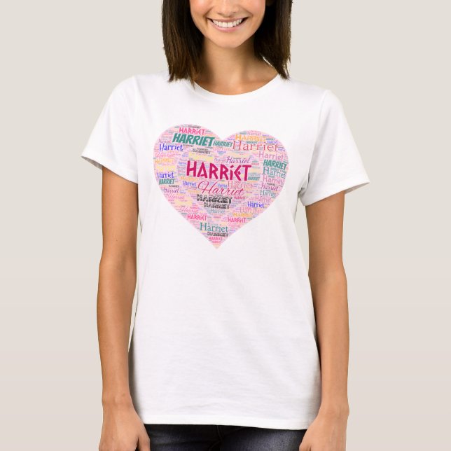 Harriet Wordcloud T-Shirt (Front)