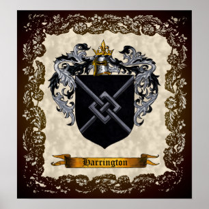 Harrington Coat of Arms Poster
