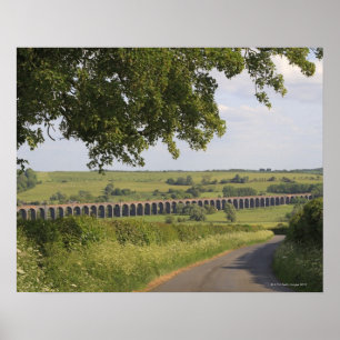 Harringworth Viaduct, Rutland. Also known as Poster