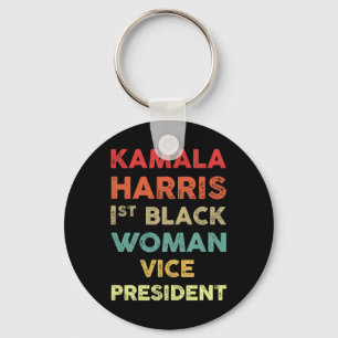 Harris 1st Black Woman Vice President 2020 Key Ring