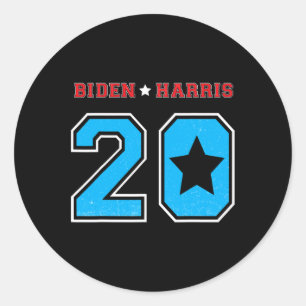 Harris 2020 Election Vintage Football Jersey Style Classic Round Sticker