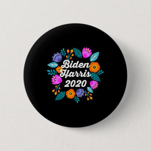 Harris 2020 Flower Vote 2020 Vintage 6 Cm Round Badge