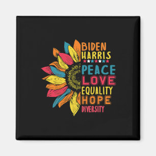 Harris 2020 Peace Love Equality Hope Diversity 1  Magnet